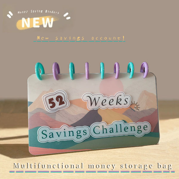 52 Udfordringsplan Opsparings Notesbog 52-week savings challenge