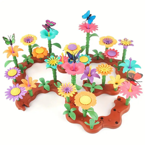 Pedagogisk Blomsterträdgård Byggset för Förskolebarn, Slumpmässig Färg - Perfekt Present