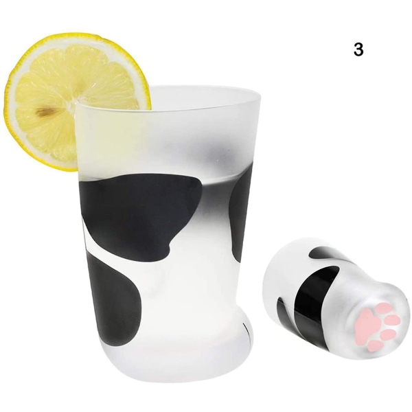 Nyhet Cat Claw Cup Cat Paw Frosted Cup Kids Milk Glass Cups Personlighet Frokost Milk Cup