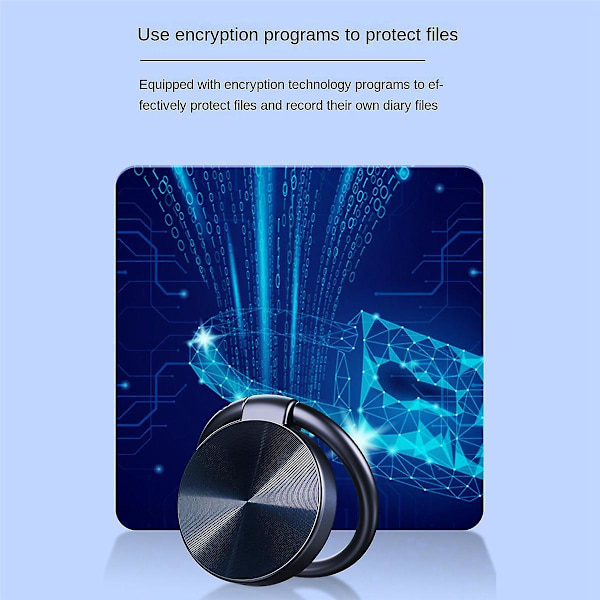 Mini digitaalinen ääninauhuri avaimenperä Älykäs ääni Äänitallennuskynä Älykäs kohinanvaimennus Mp3-soitin-16g (FMY)