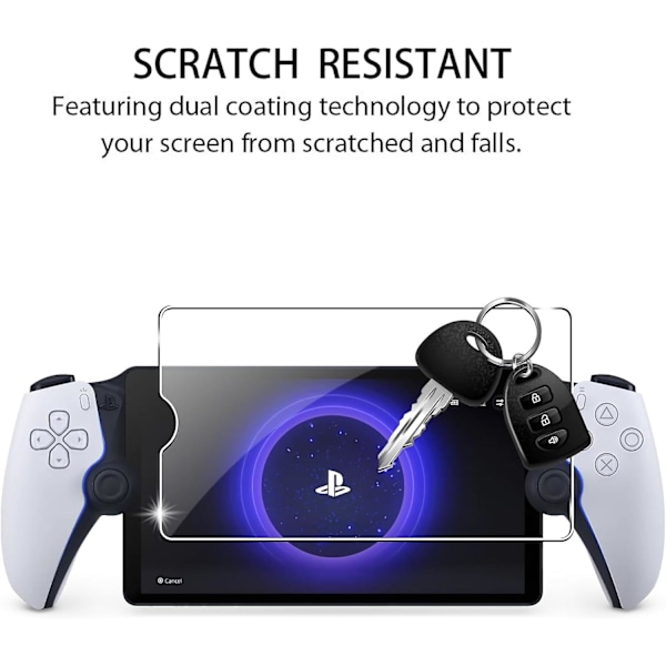 Skärmskydd härdat glas kompatibelt för Playstation Portal 3-pack Transparent HD Klar anti-repa Skärmskydd för PS Portal Remote
