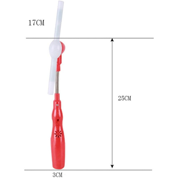 3 stk LED Vindmølle Spinner Lys Opp Pinwheel Blinkende Vind Spinners Glødende