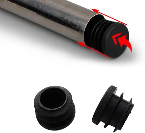 16 mm stolefod 32 stk. Stolefod runde plastikhætter Endehætter til stolerør Stolebensbeskytter