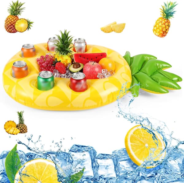 Floating Drink Holder for Pool Floating Cabana Bar Hot Tub Drink Holder for Adults Inflatable Pool Accessories