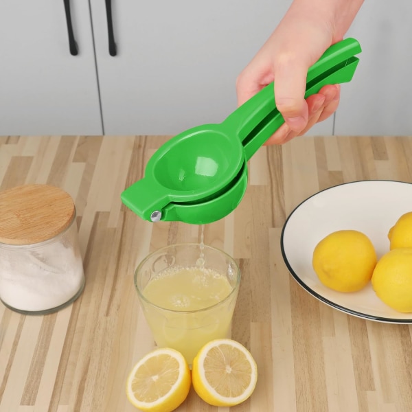 For pressing lemons and citrus, easy to clean, 8.8 inches, green