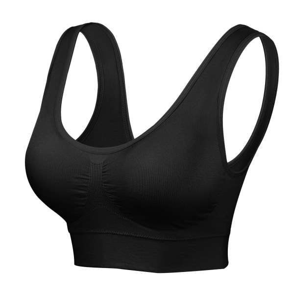 Super Comfort BH, Dame Sports BH Aftagelige Puder Plus Størrelse Sove BH til Piger i Yoga