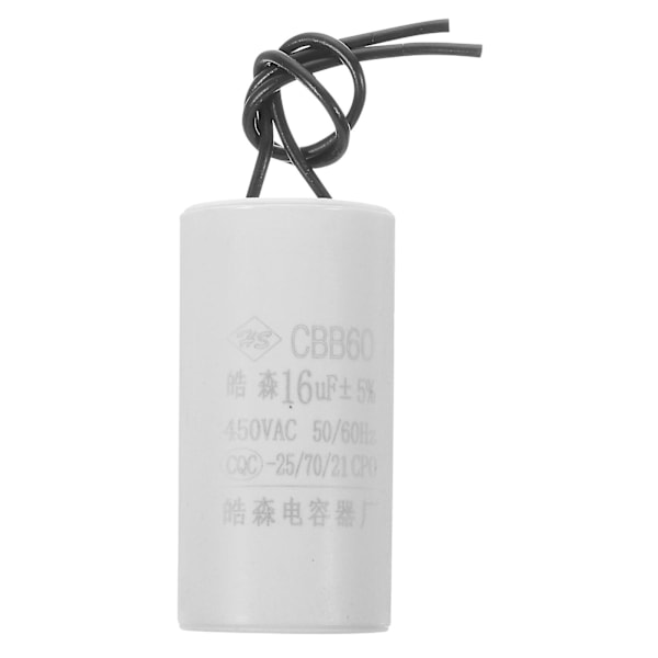 AC Kondensator 16uf 450v Motor Start Kondensator Elektronisk El
