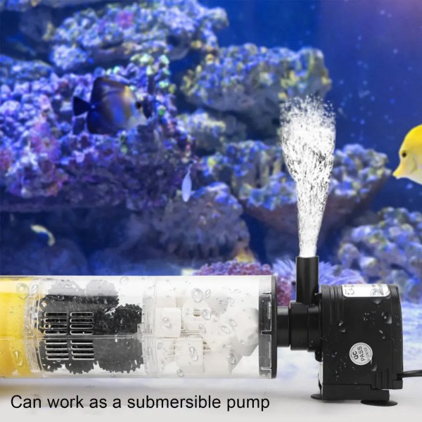 HX-1180F 12W dränkbart filter för akvarium med vattenpump dränkbart akvariefilter