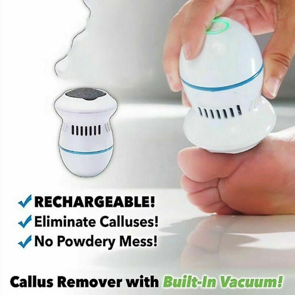 Elektrisk fodsliber Vakuum Callus Remover Fod Pedicure Værktøj Genopladelige fodfiler Rengøringsværktøj til hård revnet hud