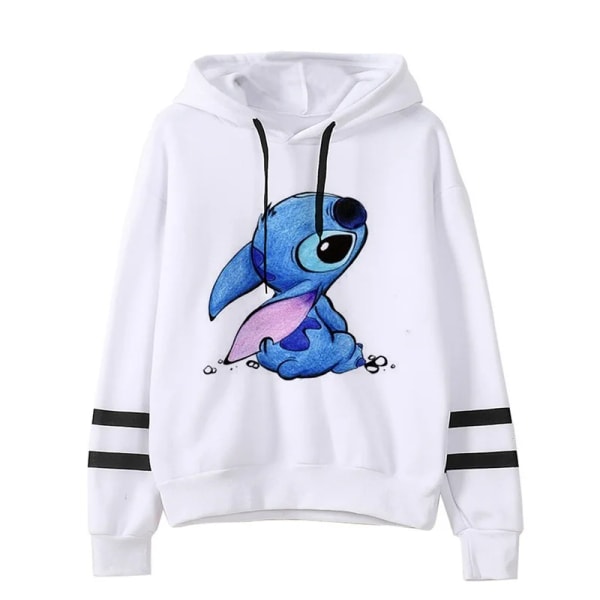 Y2k tecknad Lilo och Stitch roliga hoodies kvinnor Harajuku söt Stitch Anime tröja Manga Streetwear Hoody kvinnliga barn 956 956 S