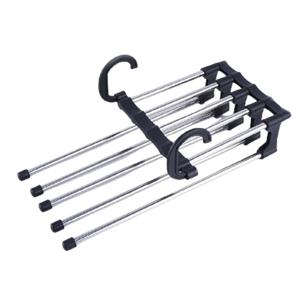 Multi-layer Pants Hanger Horizontally Or Vertically Folding Stainless Steel