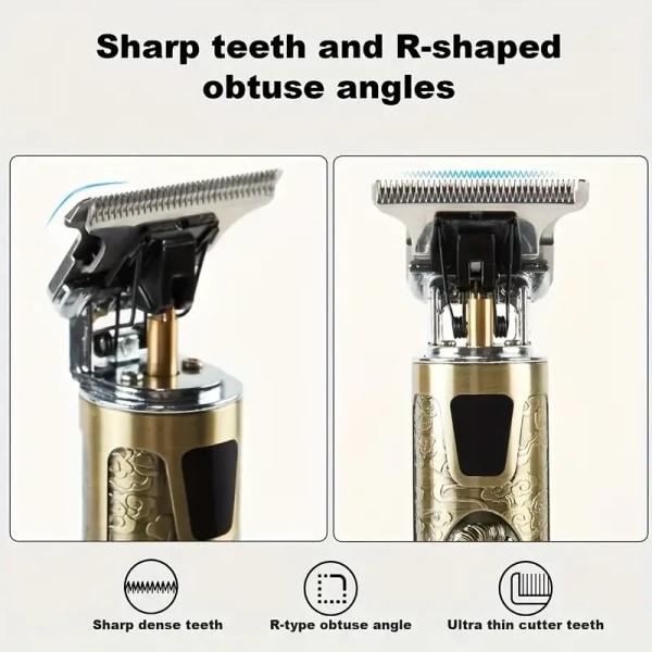 Professional Hair Clipper, Electric Shaver With LED Display