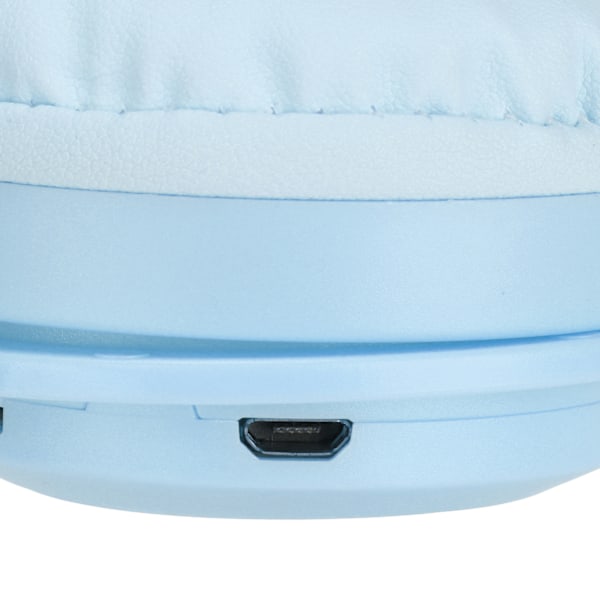 Y08 Barnhörlurar Macaron Snygg Stereo Ljud Vikbara Plug-in Kort Bluetooth Öronhörlurar Blå