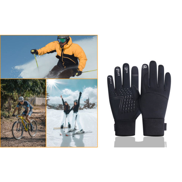 Vinterhandsker, berøringsskærm vandtætte skihandsker, varme handsker