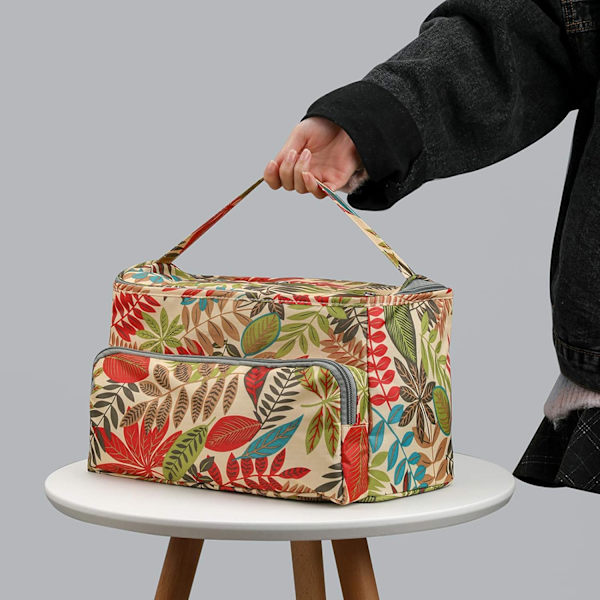 Stickpåse, virkprojekt väska, stickpåse och stickning