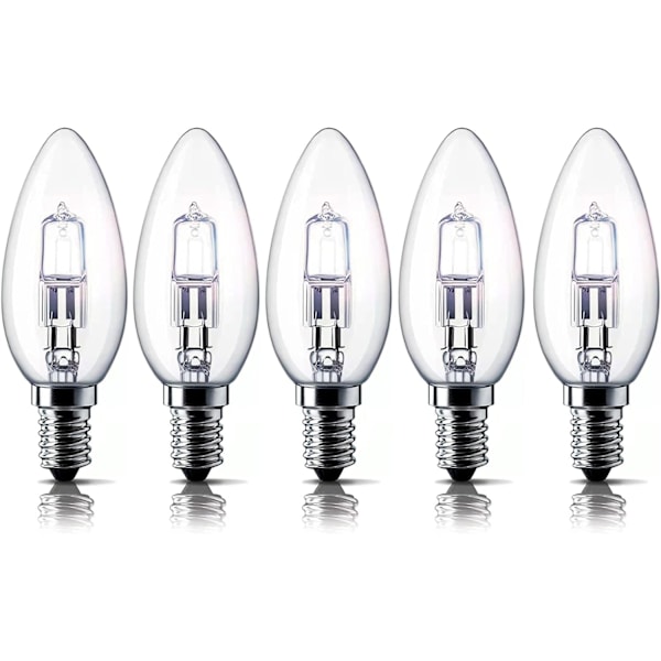 E14 28W Halogen light sources, Small Edison screw bulb (SES) 2700K, 5-pack