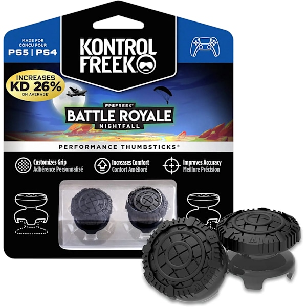 KontrolFreek FPS Freek Galaxy för Playstation PS4 5 High-Rise Analog Stick Joystick Controller Prestanda Tumstockar PS5 4-15