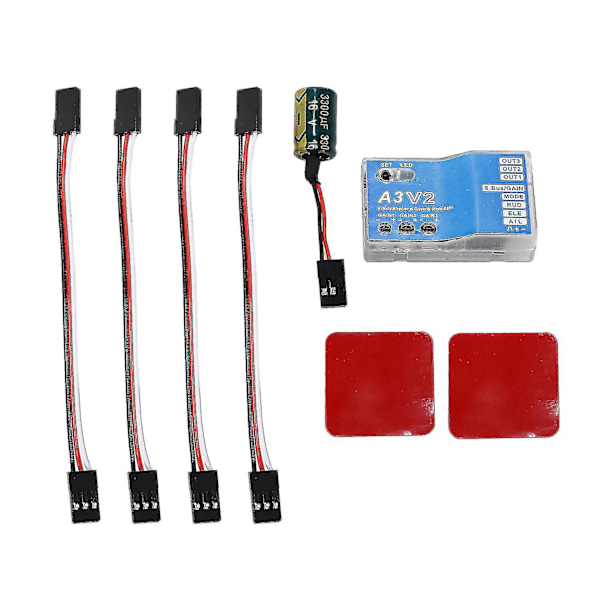 A3 V2 Flight Control Stabilisator 4 Flyvetilstande Til Rc Flyvemaskine Rc Metal Gave Tilbehør