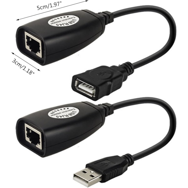 Usb-RJ45-jatkokaapeli RJ45 Ethernet Lan -jakajakaapelille