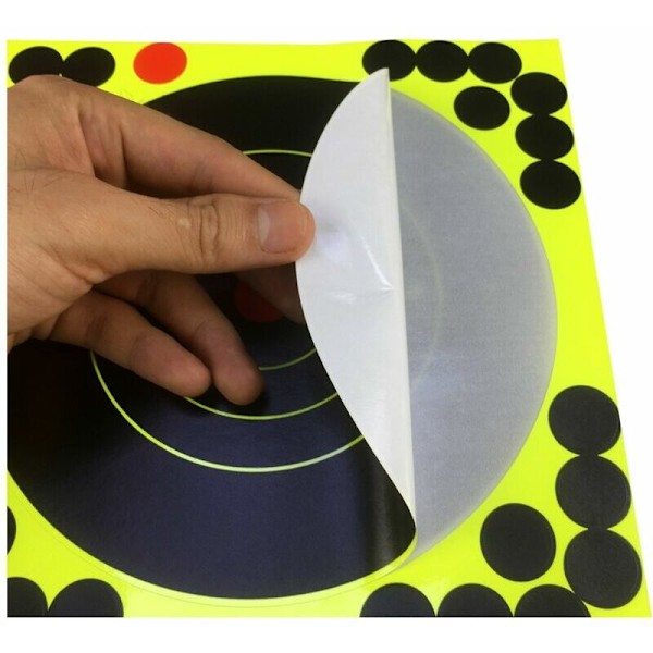 50x Skydeskiver Fluorescerende Gule Reaktive Splash Selvklæbende Papirskiver 203x203mm_xx