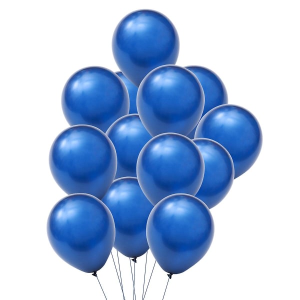 100 kpl 10 tuuman ilmapallot kannettavat kevyet ilmapallot häät syntymäpäiväjuhlat Latex-ilmapallot kotijuhlatilojen asettelu ilmapallot (tummansininen) (M, sininen)