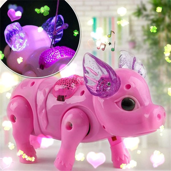 Elektrisk griseleke, intelligent interaktiv musikalsk lys gris med sang og dans, pedagogiske gaver til 3-12 år gutter jenter barn