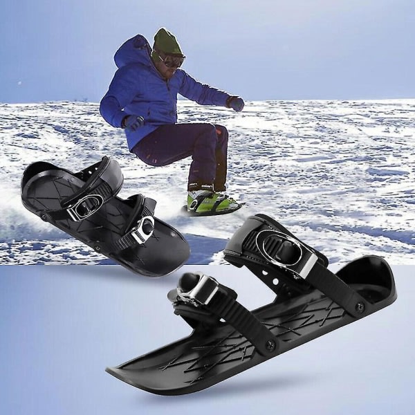 Mini skidskridskor för snö The Short Skiboard Snowblades Unisex vintersportskidor för utomhusbruk 1st