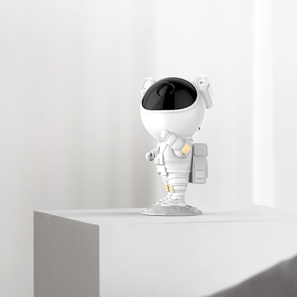 Astronautti Galaxy Star -projektori tähtitaivasvalo, astronauttivaloprojektori sumulla, ajastimella ja kaukosäätimellä, paras lahja lapsille ja aikuisille White charging model