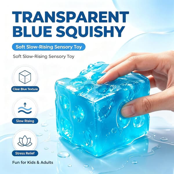 Klem Ost Gummies Myk Stresslindrende Morsomt Godteri blue
