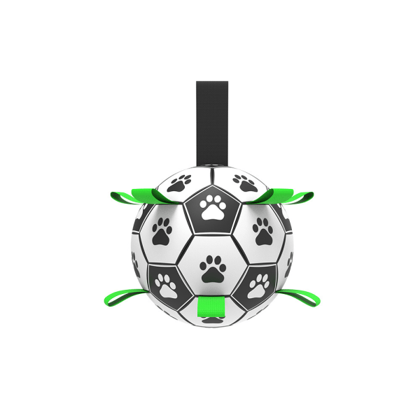 Hunde leker, interaktive fotball leker for hunder med grepestropper, holdbare hundeballer for små og mellomstore hunder