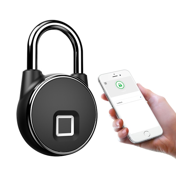 Starlight Fingerprint Keyless Vandtæt Bluetooth Smart Hænglås,