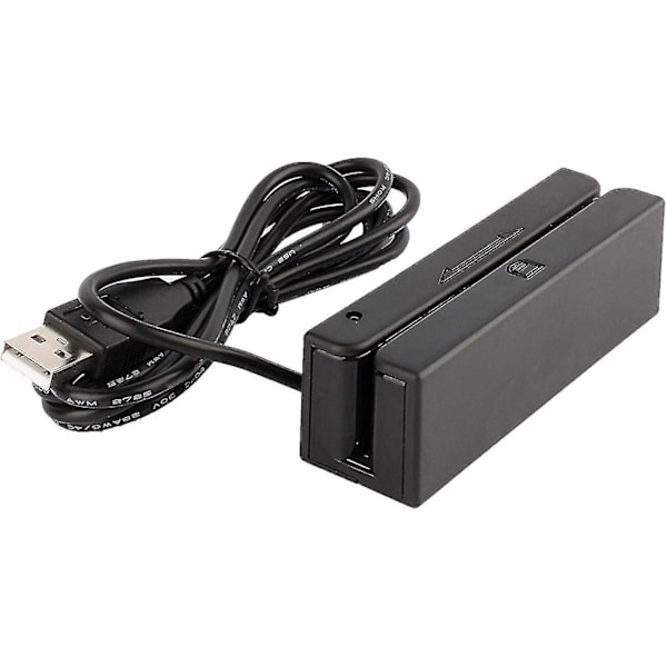 Magnetisk Kortläsare, Magnetisk Stripe-skrivare, Usb Msr90 3 Spår Hi-co Magnetisk Stripe Kreditkortsläsare