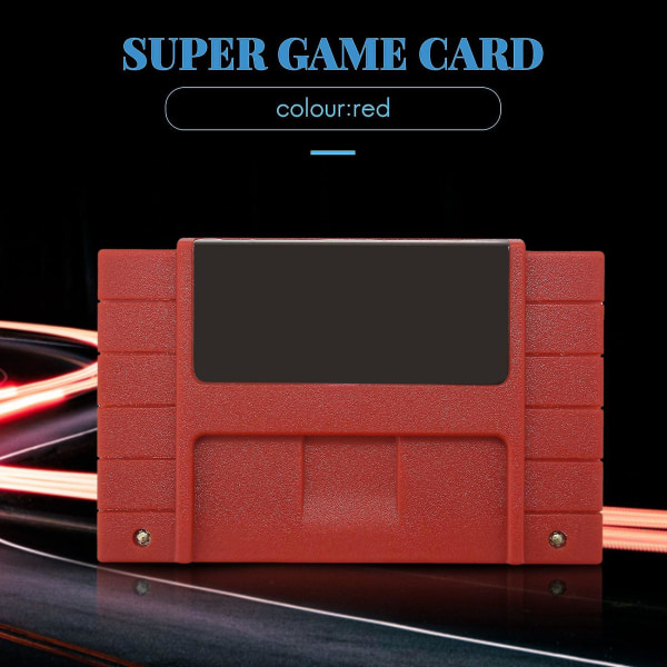 2024 Uutta Sfc/snes:lle Super Game Card Snes Game Card 100 In One Red Shell Snes