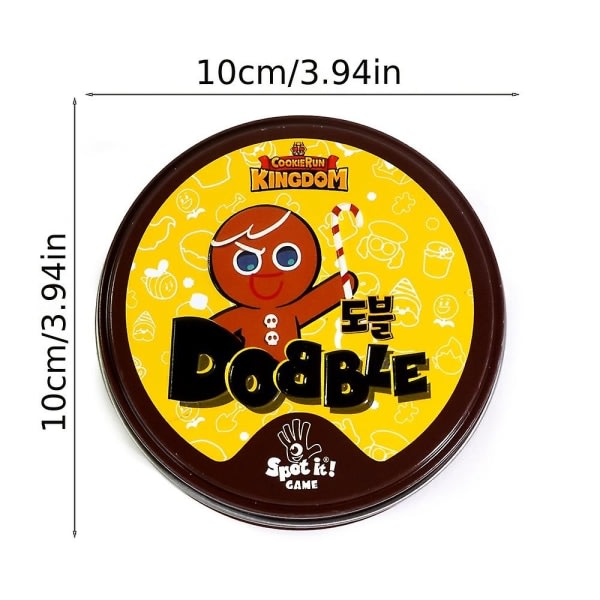 Dobble Cookie Run Kingdom Edition Spot It Card Board Game -korttipeli, qinwei-647