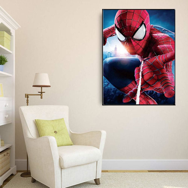 5D DIY digital kostym diamantmålning, tecknad Spiderman kristall f