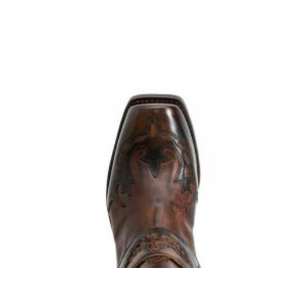 Western Støvler Til Mænd Vintage Broderede Støvler Lyse Kaffefarvede Light Coffee 39