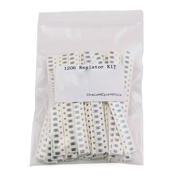 660 st SMD-motstånd Chipmotståndssortiment för DIY-projekt Reparationstillbehör