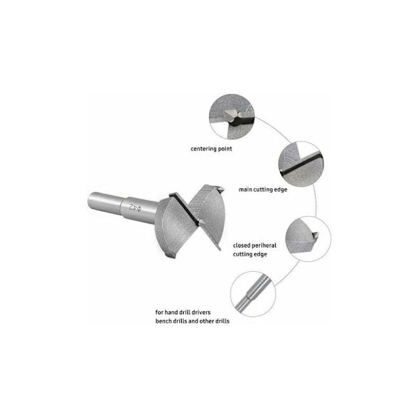 Träborr, 42MM Karbid Träförsänkare, Sfärisk Träinstallation