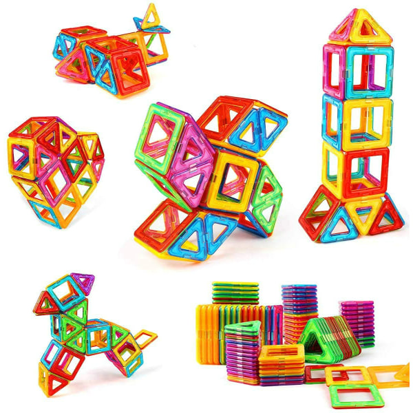 Byggeklosser pedagogiske leker, Collage Magnets Stacking Blocks Set, Grunnleggende ferdigheter Læring og barns utvikling Leker - Flott gaveideer for barn