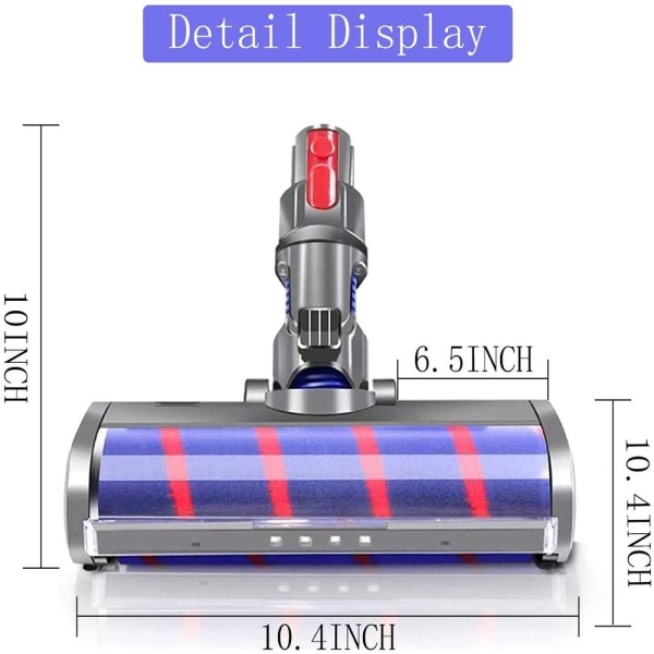 Dyson blød rulle gulvmundstykke til Dyson V7 V8 V10 V11 støvsuger