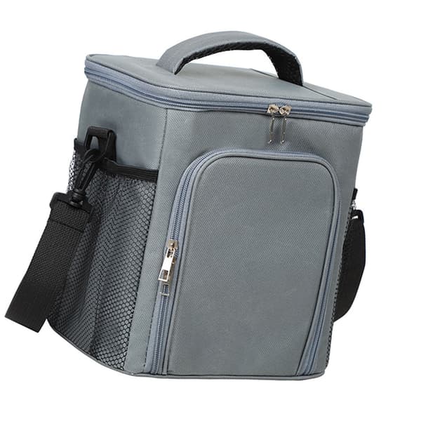 Stor crossbody lunsjveske (mørkegrå)