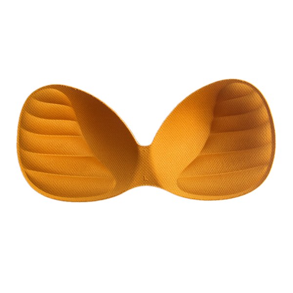 Kvinners Bikini Polstret Innlegg Bryst BH Forbedring Push Up Bryst I Oransje Orange 3*105cm