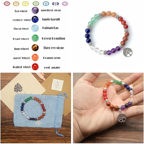 7 chakra pärl armband natursten armband 8mm yoga healing armband buddha armband sten armband natursten armband