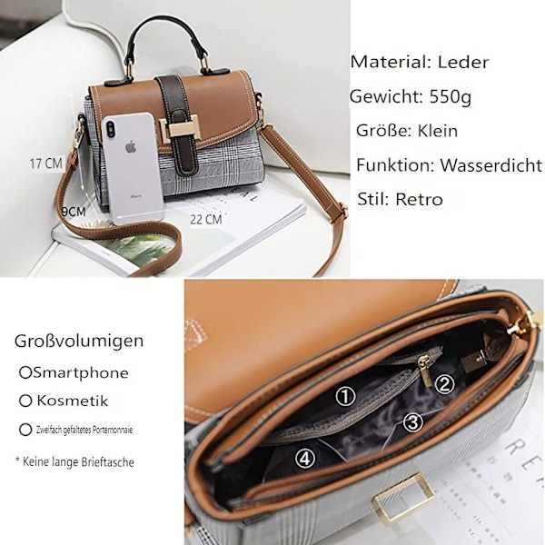 Axelväska för damer Vattentät Retro Fashion Handväska - Perfekt