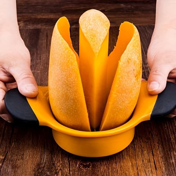 Multifunktionel frugtskærer i rustfrit stål, mango- og æbledeler, køkkenredskab og lille apparat