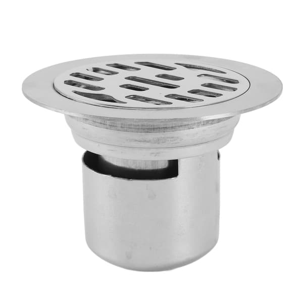 304 rostfritt stål 75MM rör förseglad vatten tee 10cm rund deodoriserande golvbrunn