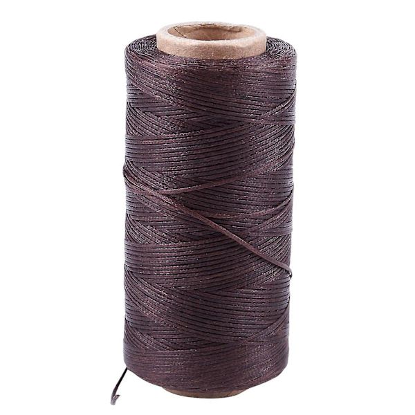 2 st 260m 150d 1mm Läder Sömnad Vaxad Vaxtråd Handnål Sladd Hantverk DIY Ny Mörkbrun &Dar