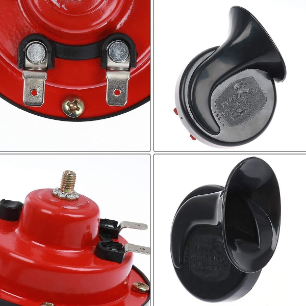 2 kpl 300db auton torvi 12v vedenpitävä kaksoistorvi autoon, sähköiset etanat