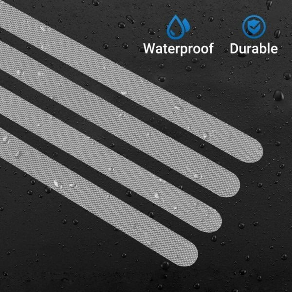 24 deler Anti-skli dusjklistremerker Sikkerhetsstrimler for bad Gjennomsiktig selvklebende sklisikre baderomsdusjdekaler (2 38 cm)