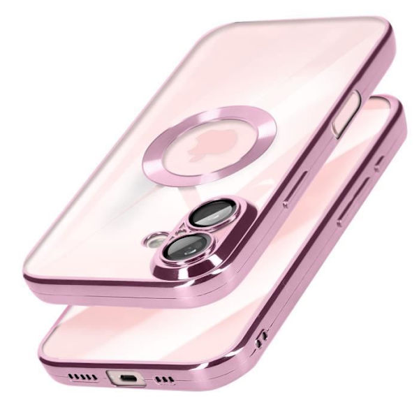 Glam Series -kotelo iPhone 16 Plus:lle, iskunkestävä vaaleanpunainen Pink